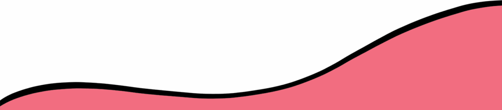 Detalhe do layout: uma onde com fundo rosa